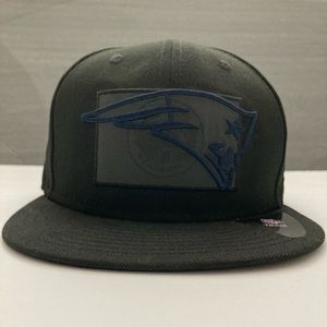 New Era 59fifty black New England patriots hat